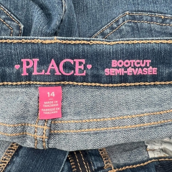 The Children’s Place Boot Cut Adjustable Waist Jeans Size 14 Girl’s - Picture 2 of 5